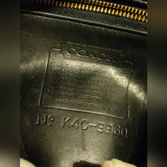 Vintage COACH Daypack Black Leather Drawstring Mini Backpack Bag 9960 US… - Picture 8 of 15